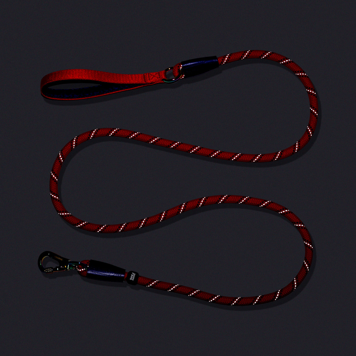 Dash Dog Chaser Rope Leash For Dog - Red