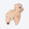 HUFT Snuggellama Squeaky Cuddle Plush Toy For Dog - Brown - Heads Up For Tails