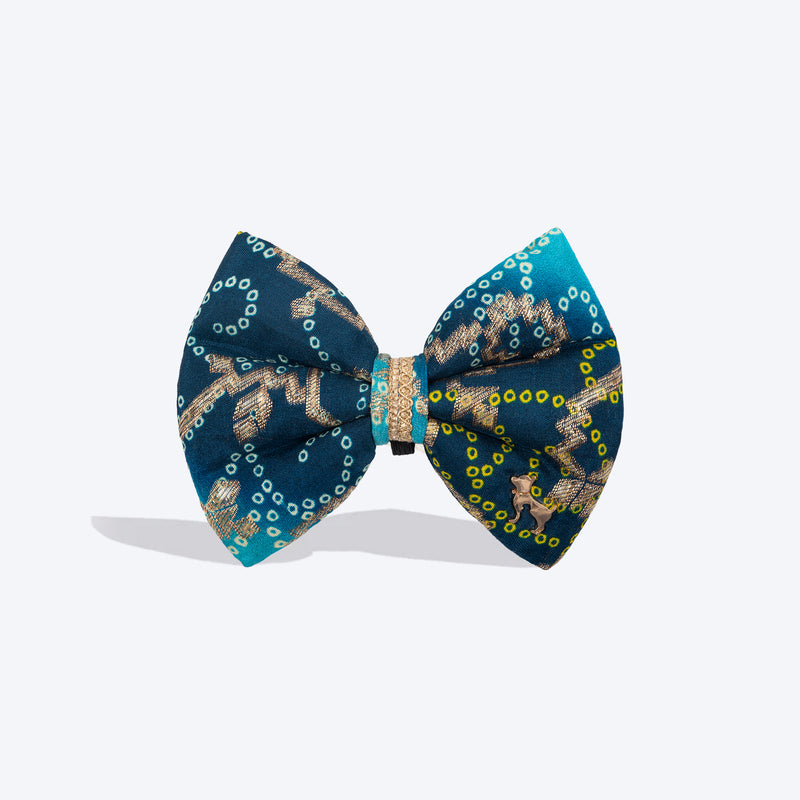 HUFT Noori Bow Tie For Dog - Blue - Heads Up For Tails