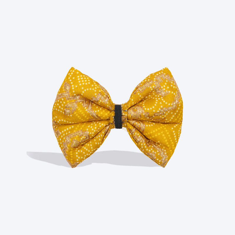 HUFT Noori Bow Tie For Dog - Yellow - Heads Up For Tails