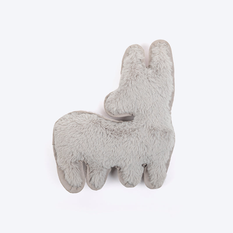 HUFT Funky Donkey Squeaky Cuddle Plush Toy For Dog - Grey - Heads Up For Tails