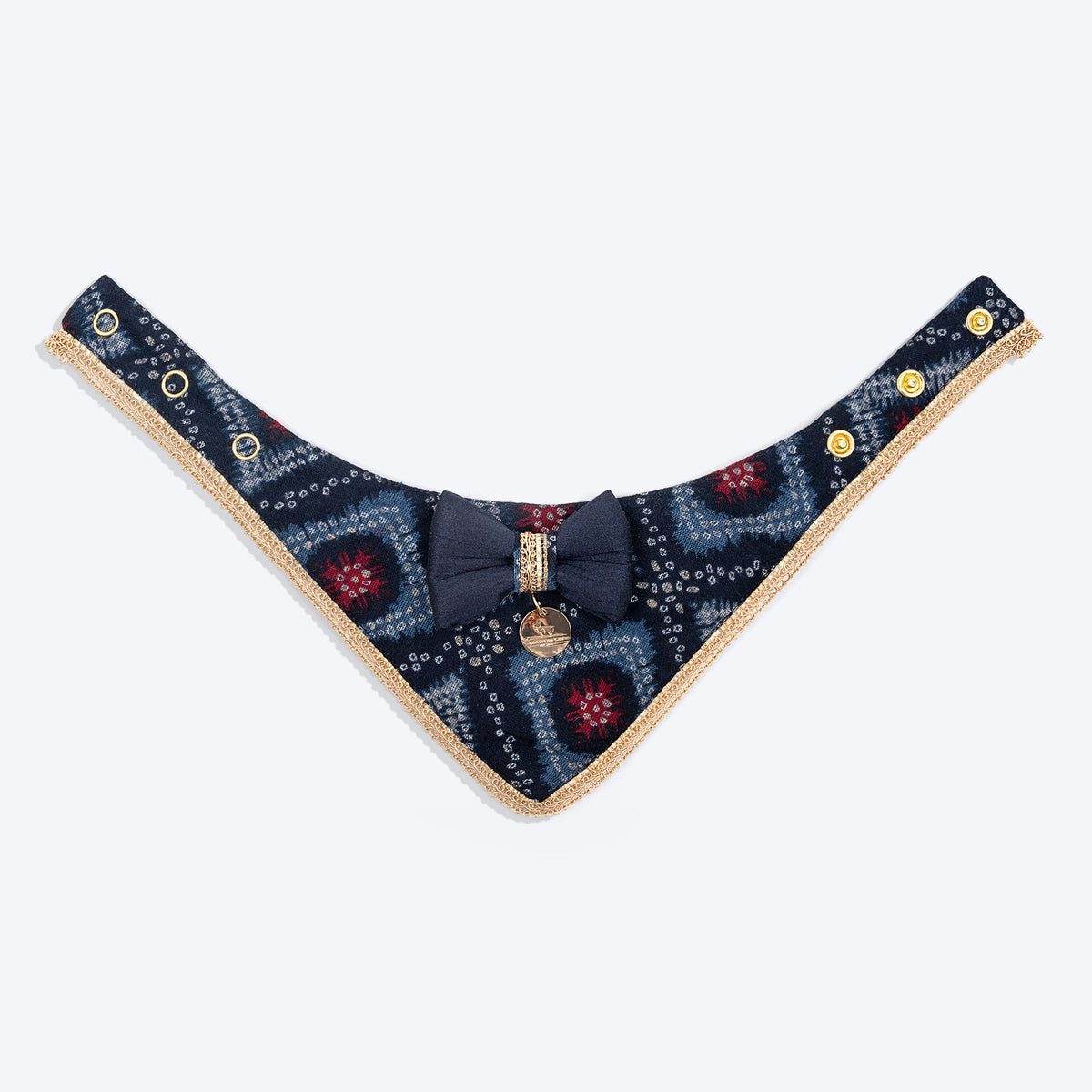 HUFT Rang Riwaz Scarf For Cat & Puppy - Blue - Heads Up For Tails