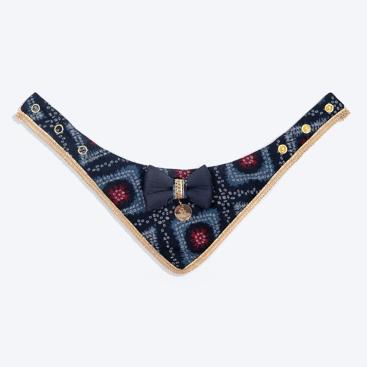 HUFT Rang Riwaz Scarf For Cat & Puppy - Blue - Heads Up For Tails