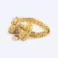 HUFT Desi Bloom Bow Tie With Strap For Cat - Yellow - Heads Up For Tails