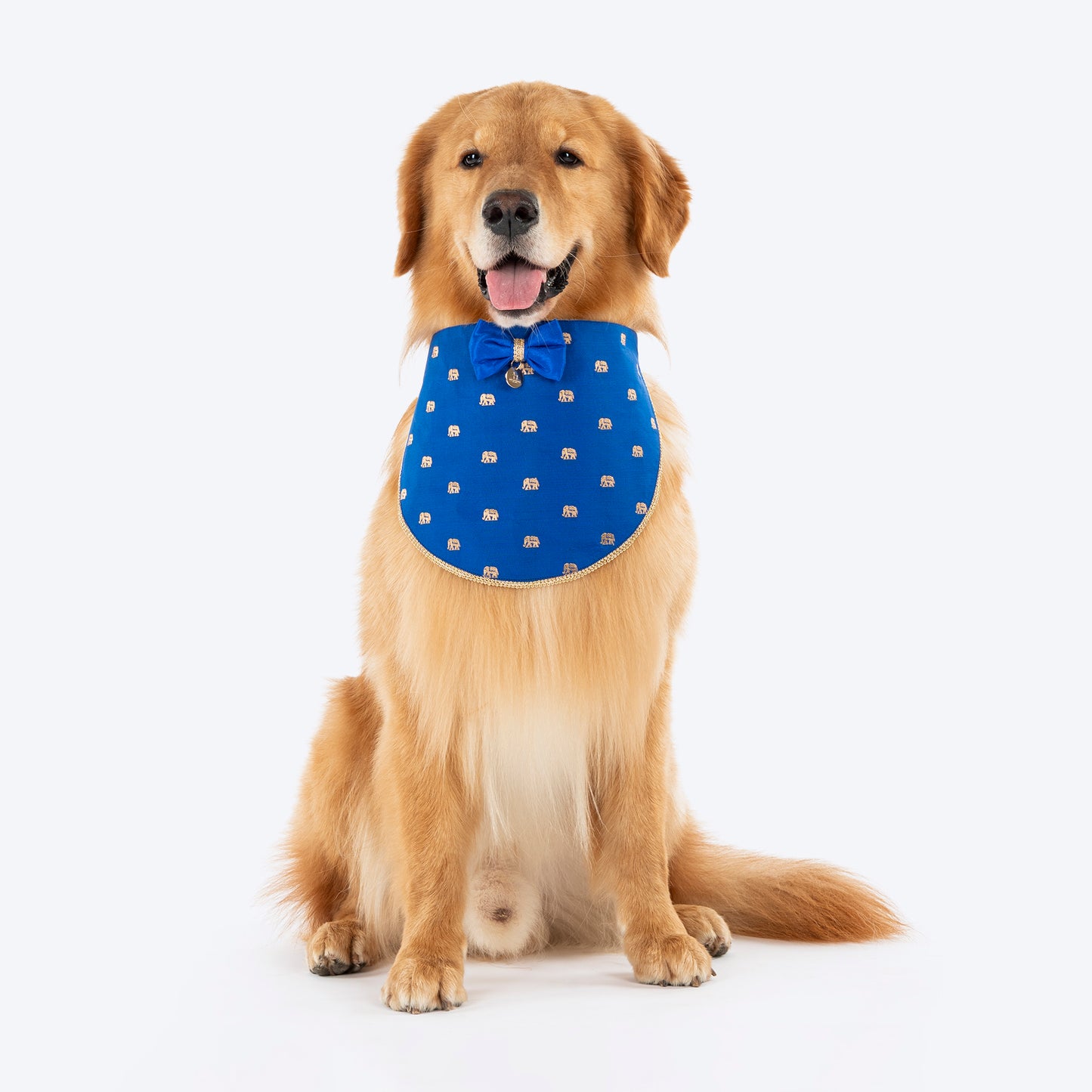 HUFT Royal Elephant Bandana For Dog - Royal Blue - Heads Up For Tails