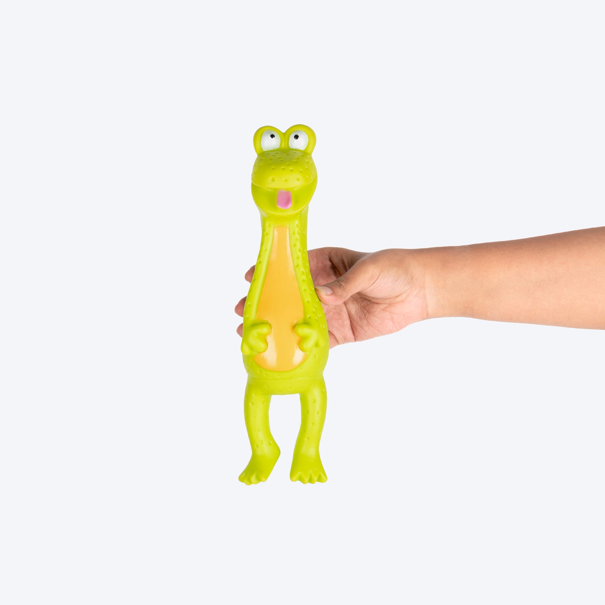 TLC Frog Squeaky Chew Toy For Dog - Green - Heads Up For Tails