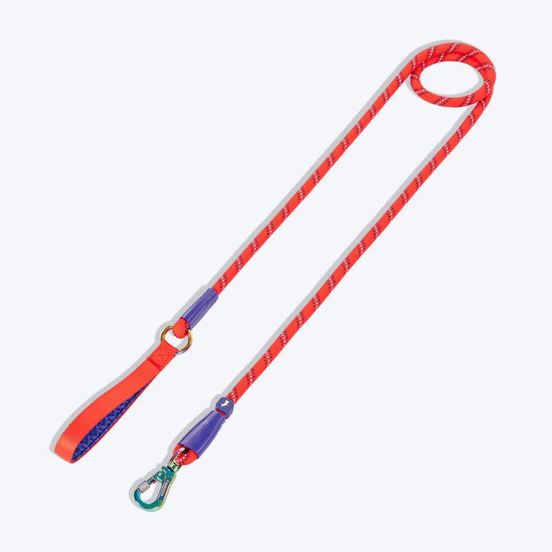 Dash Dog Chaser Rope Leash For Dog - Red