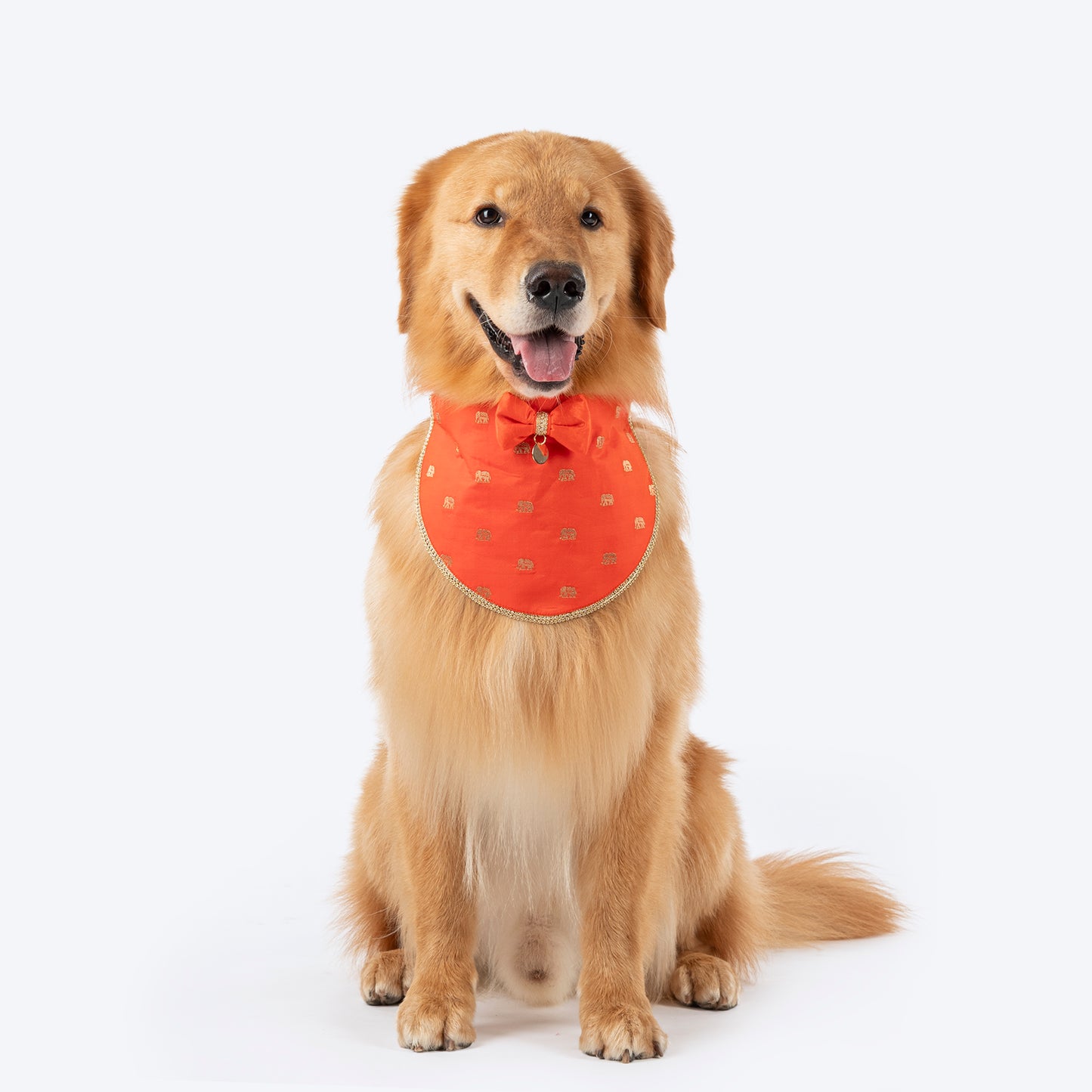 HUFT Royal Elephant Bandana For Dog - Orange