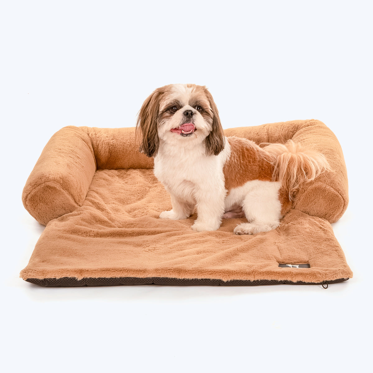 HUFT Fluffy Dreams Sofa Protector For Dogs - Brown (Made To Order) - Heads Up For Tails