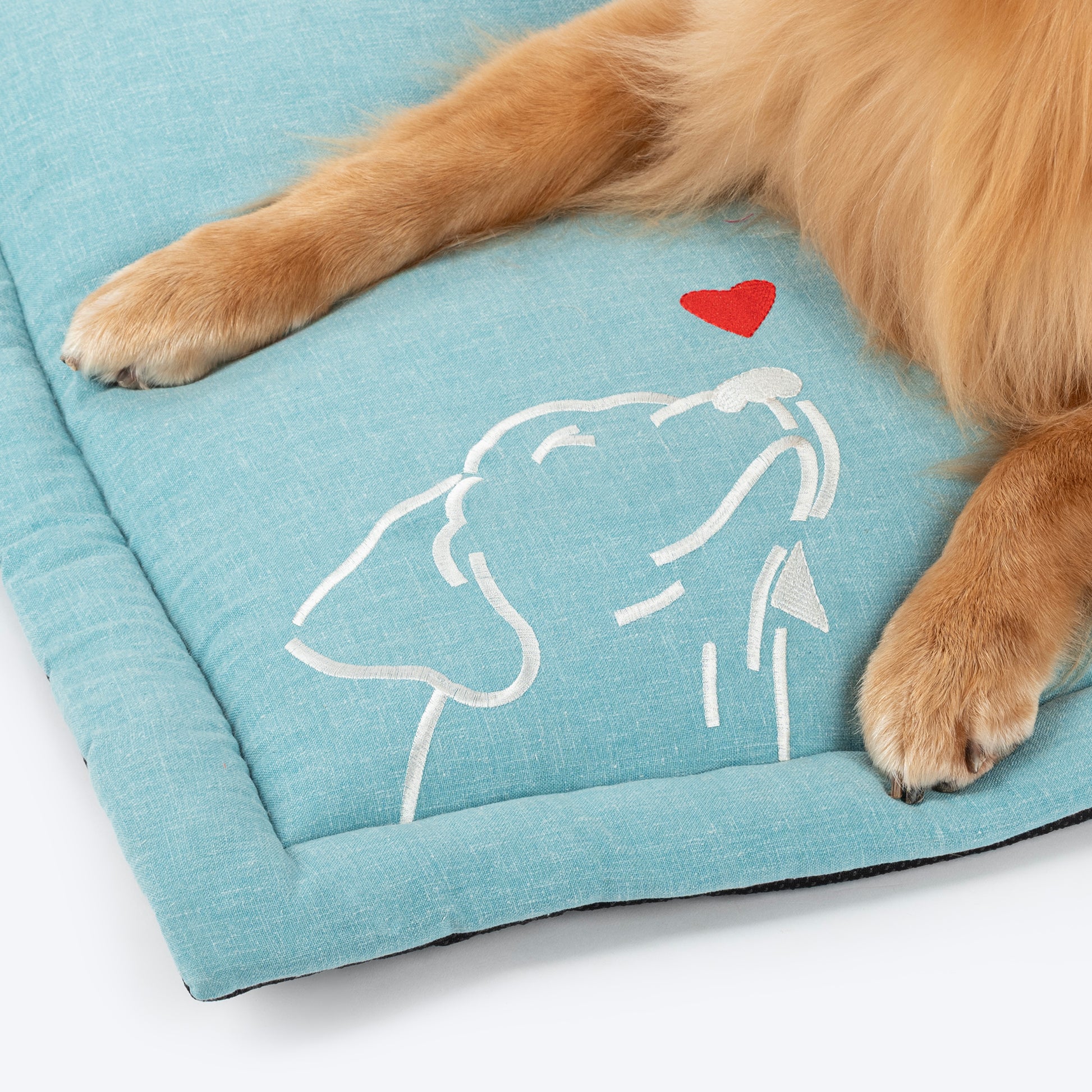 HUFT Sniff The Love Mat For Dog - Light Blue - Heads Up For Tails