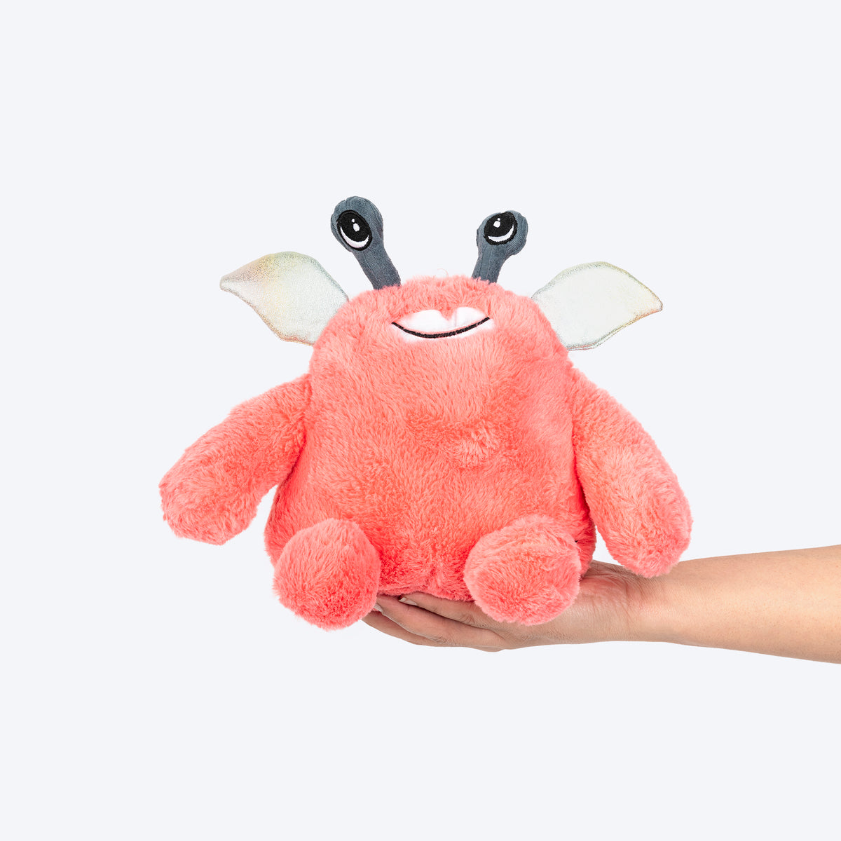 HUFT Pinka-Boo Squeaky Cuddle Plush Toy For Dog - Pink - Heads Up For Tails