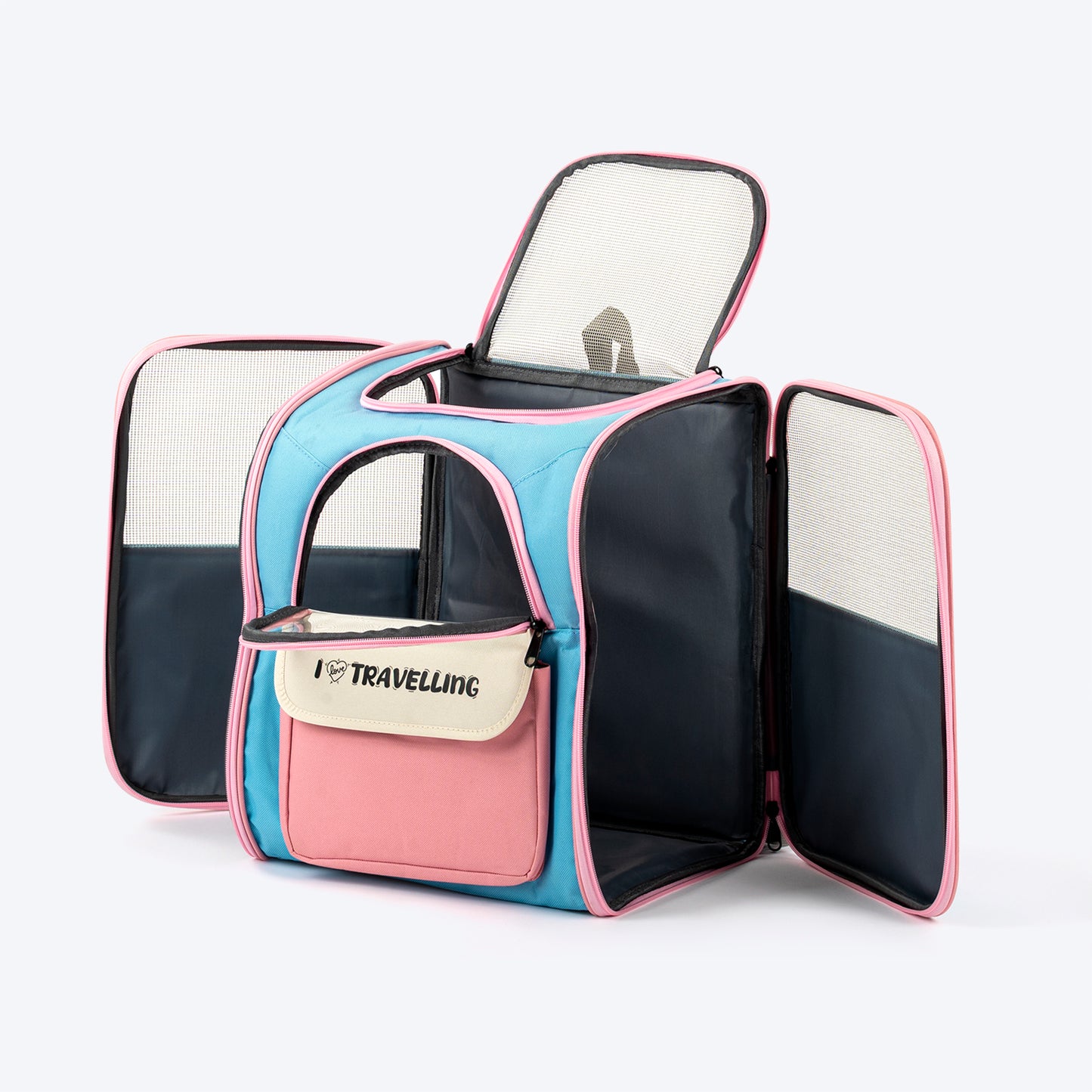 HUFT Candy Cloud Bag Carrier For Dog & Cat - Pink & Blue