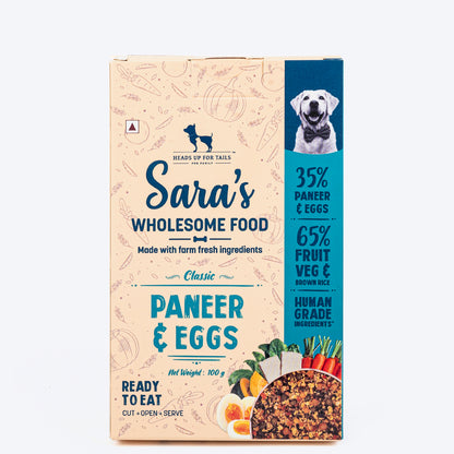 HUFT Sara's Wholesome Food - Classic Paneer And Eggs Dog Food