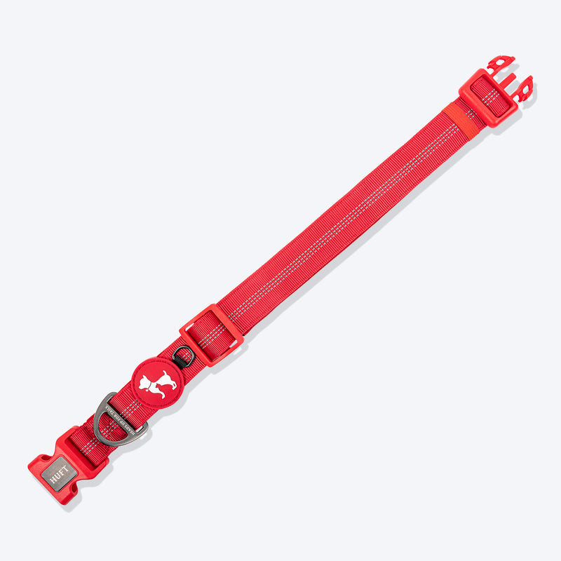 HUFT Comfort Plus Collar For Dog - Red - Heads Up For Tails