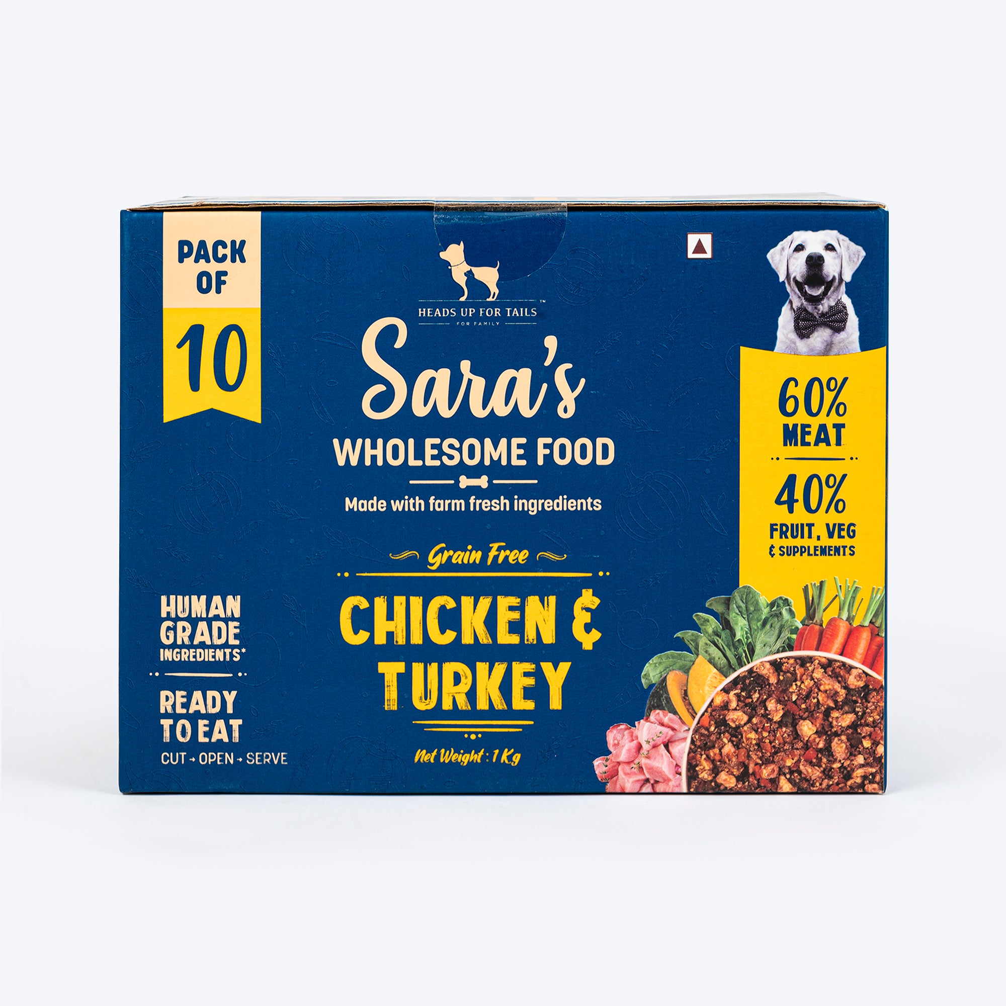 HUFT Sara s Wholesome Food Grain Free Chicken And Turkey Dog Food