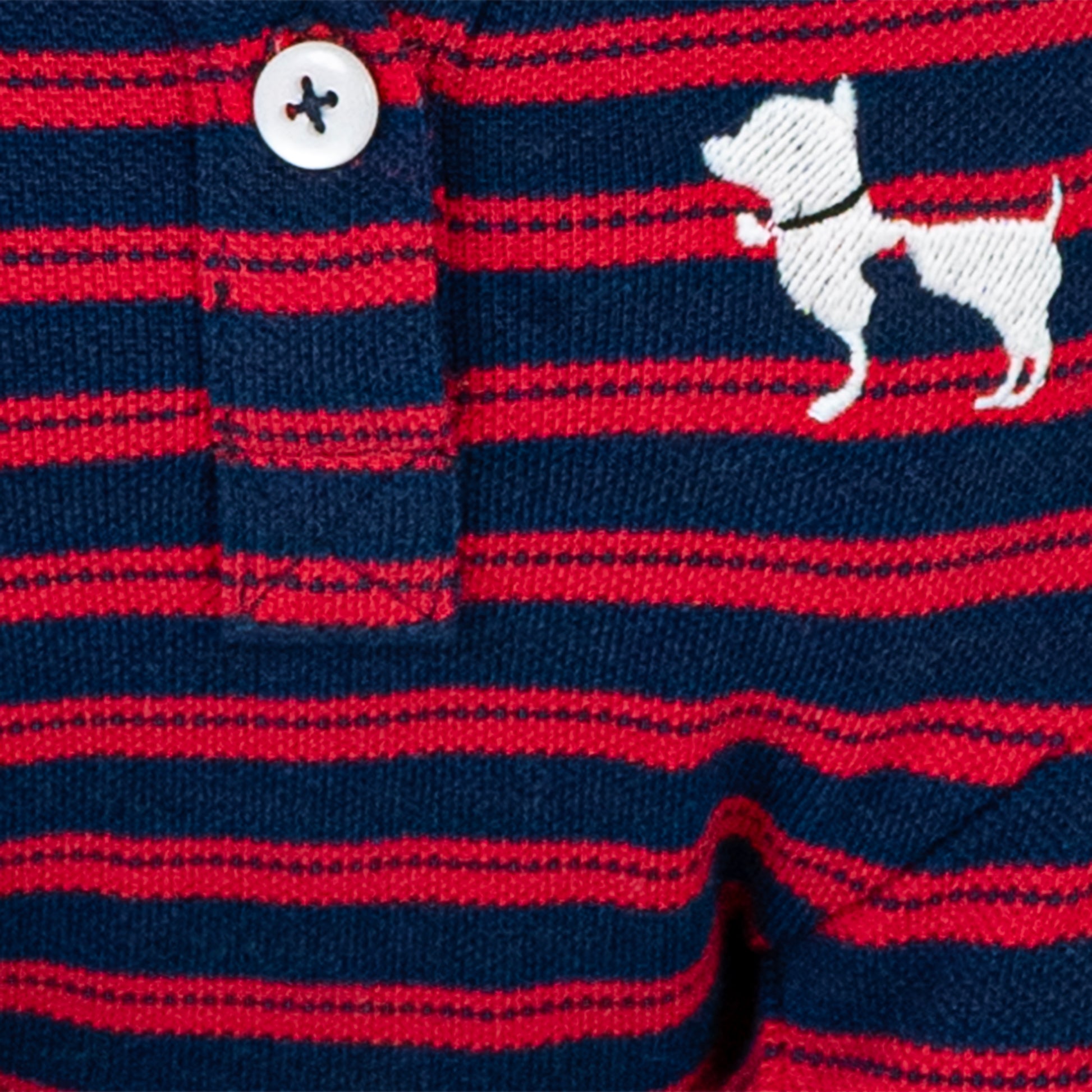HUFT Stripe Polo Tees For Dogs & Cats - Red & Blue_04
