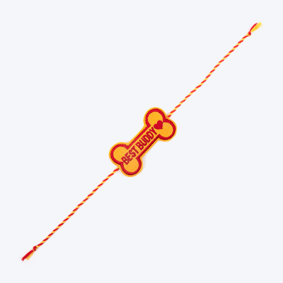 HUFT Best Buddy Tie Rakhi For Dog & Cat - Yellow