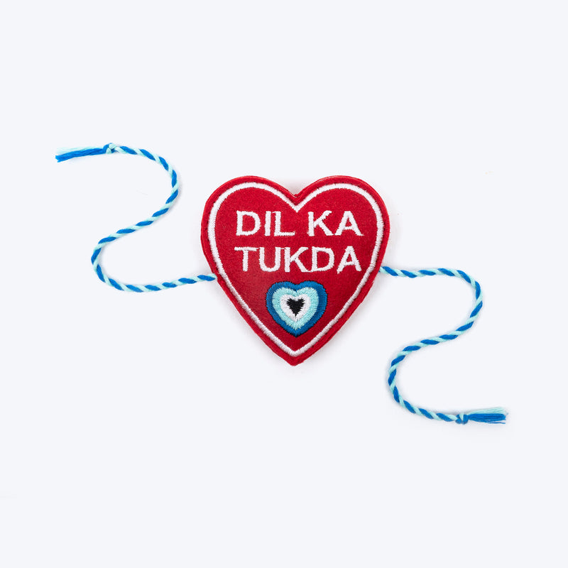 HUFT Dil Ka Tukda Tie Rakhi For Dog & Cat - Red