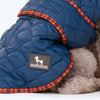 HUFT Grrberry Quilted Dog Jacket - Teal Blue - Heads Up For Tails