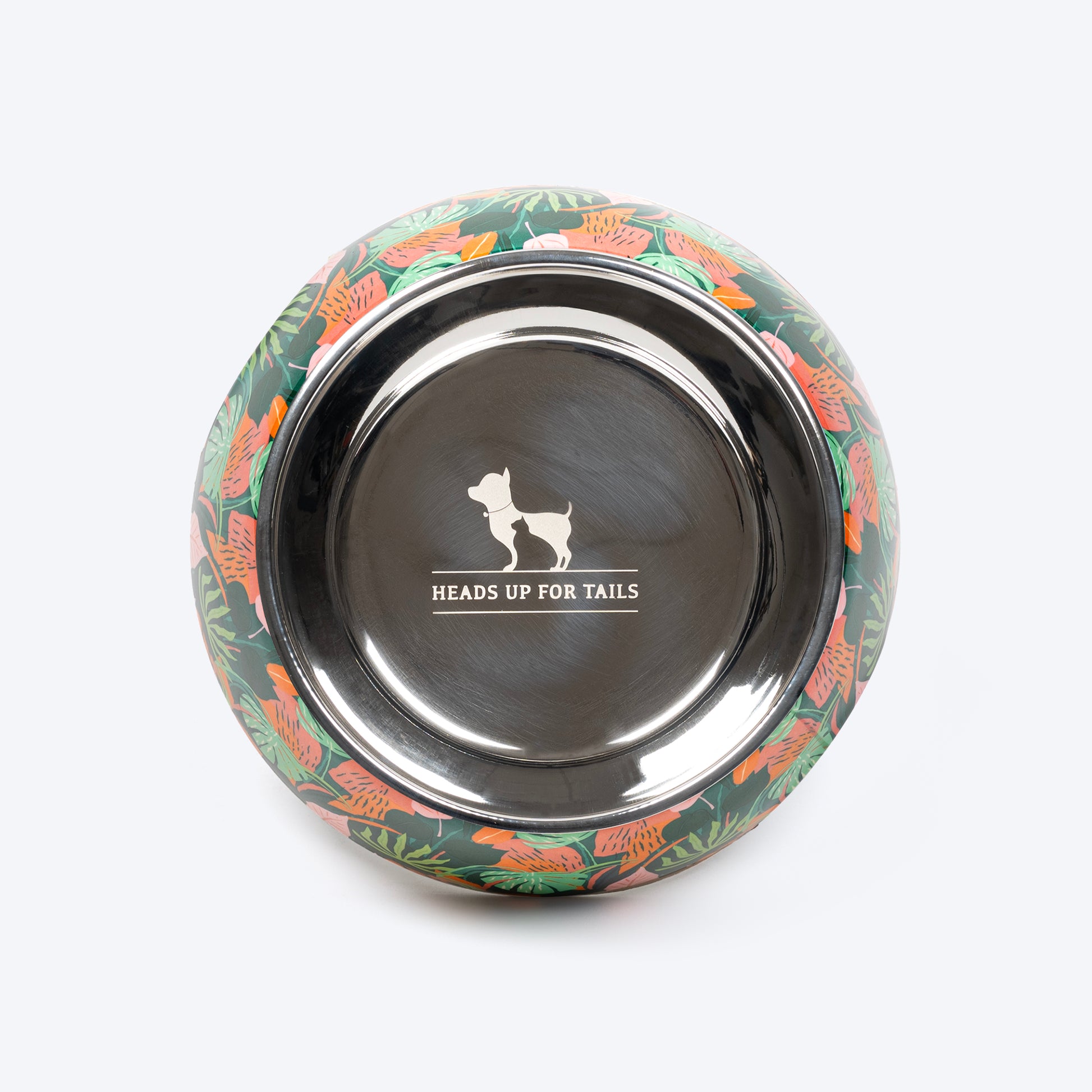 HUFT Garden of Love Printed Melamine Bowl for Dogs - Green - Heads Up For Tails