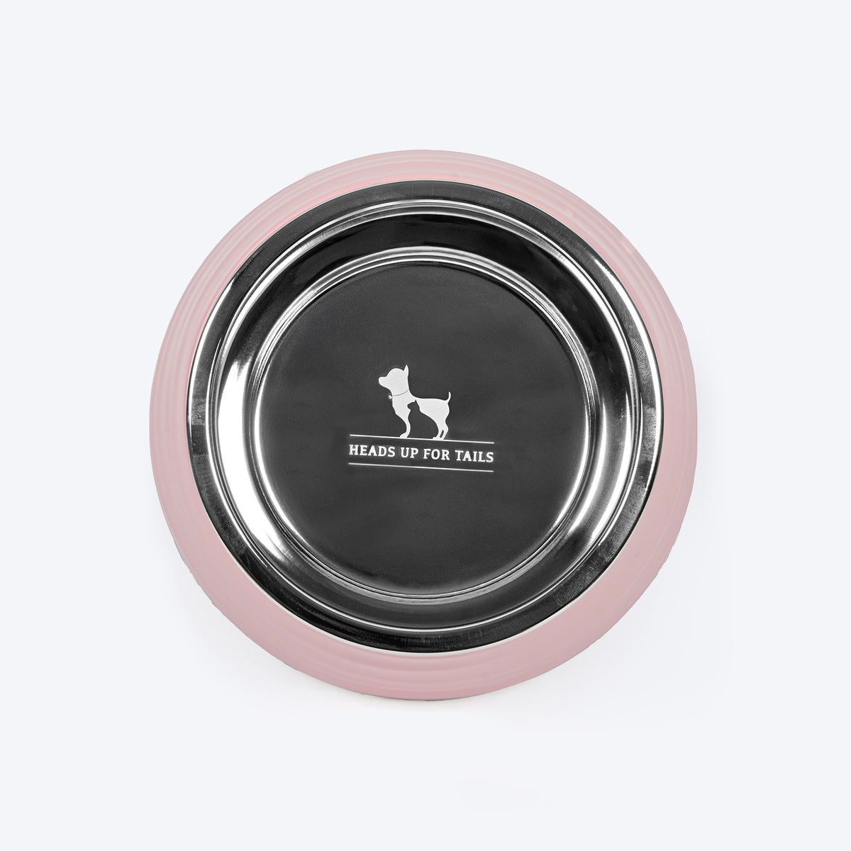 HUFT Breezy Basics Wave Embossed Melamine Bowl For Dog - Peach - Heads Up For Tails