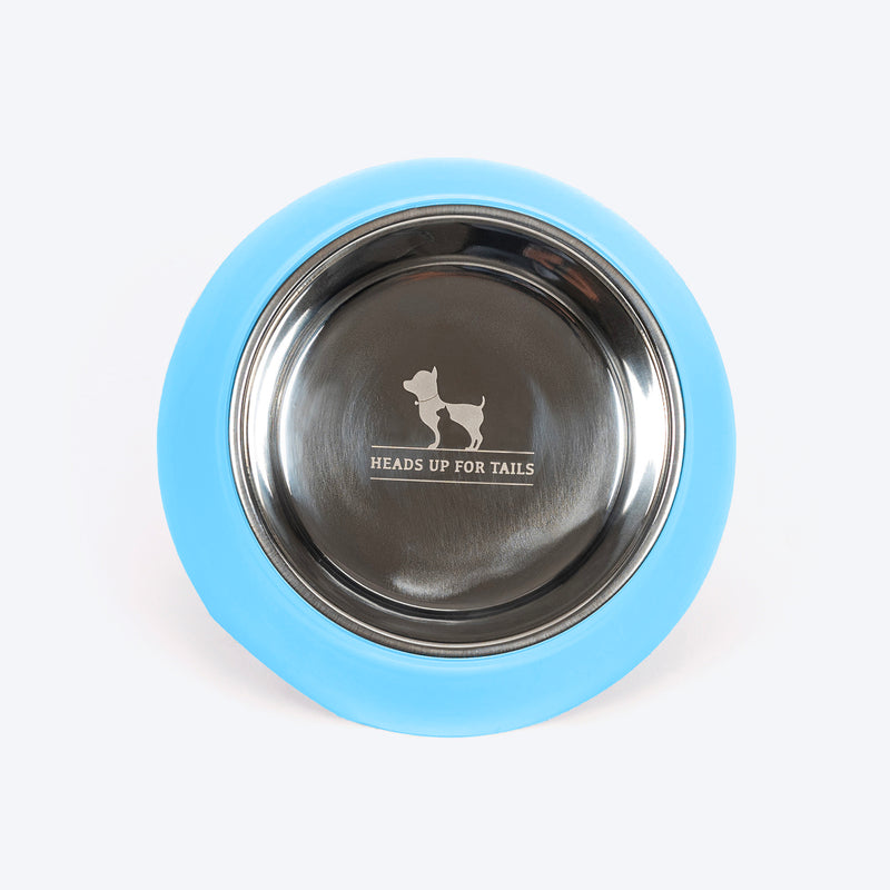 HUFT Elevated Bowl For Dog - Light Blue - M