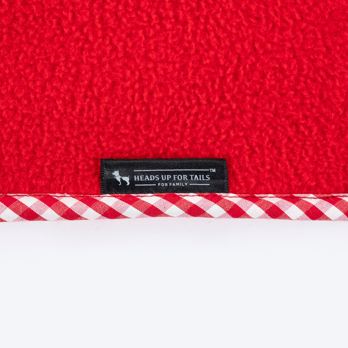 HUFT Personalised Snuggle Blanket For Dog & Cat - Red - Heads Up For Tails