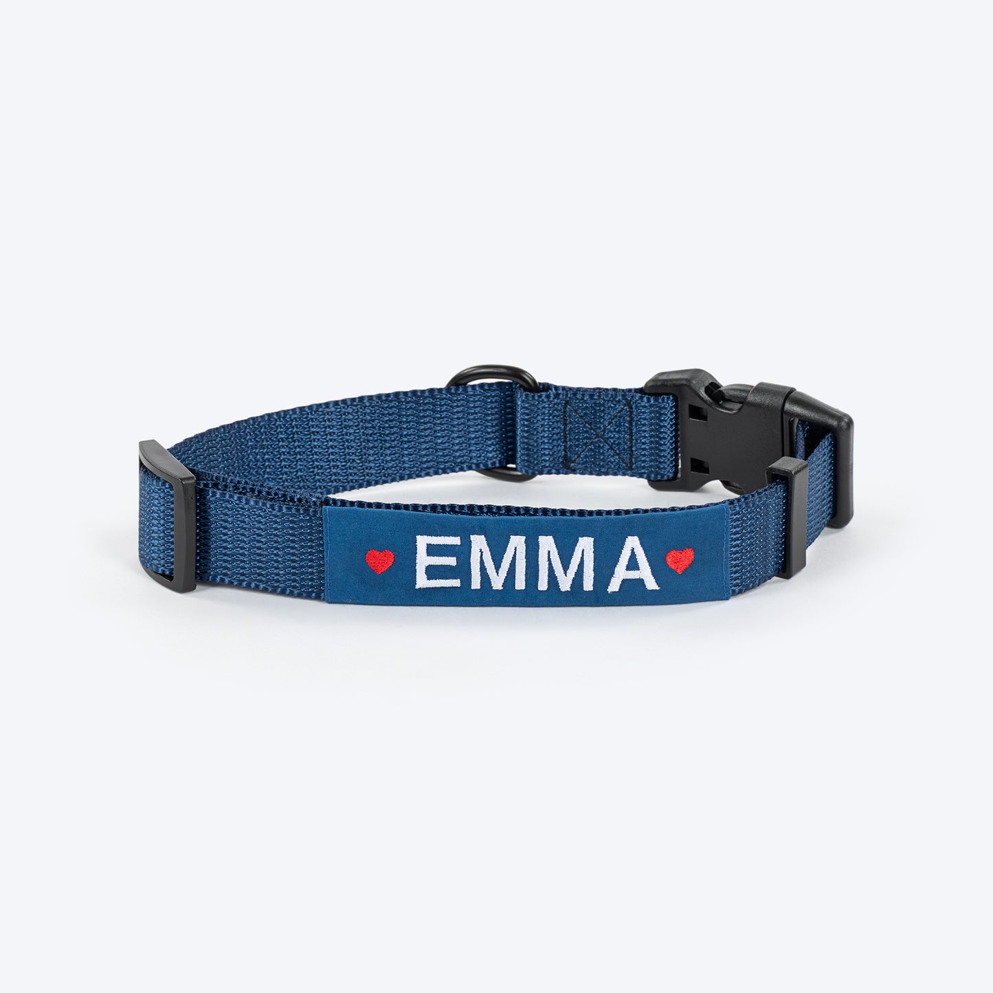 HUFT Personalised Classic Dog Collar - Navy
