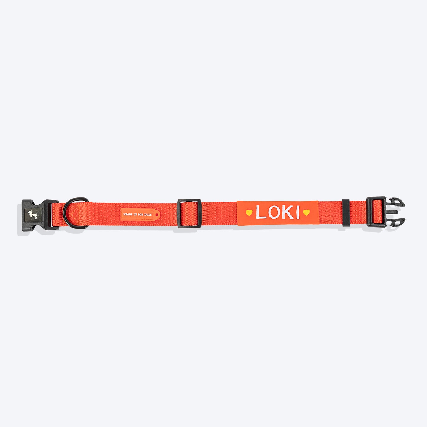 HUFT Personalised Classic Dog Collar - Rust Orange