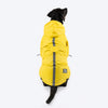 HUFT Magical Mist Raincoat With Harness Opening For Dog - Yellow - Heads Up For Tails
