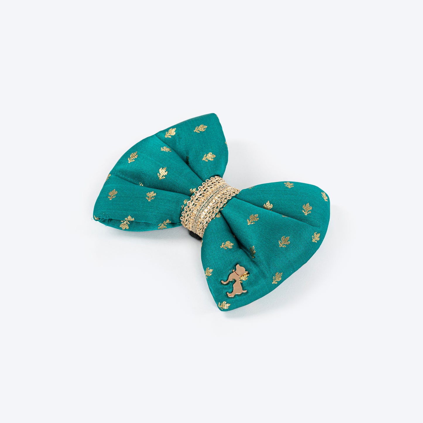 HUFT Desi Dazzle Bow Tie For Dog - Green