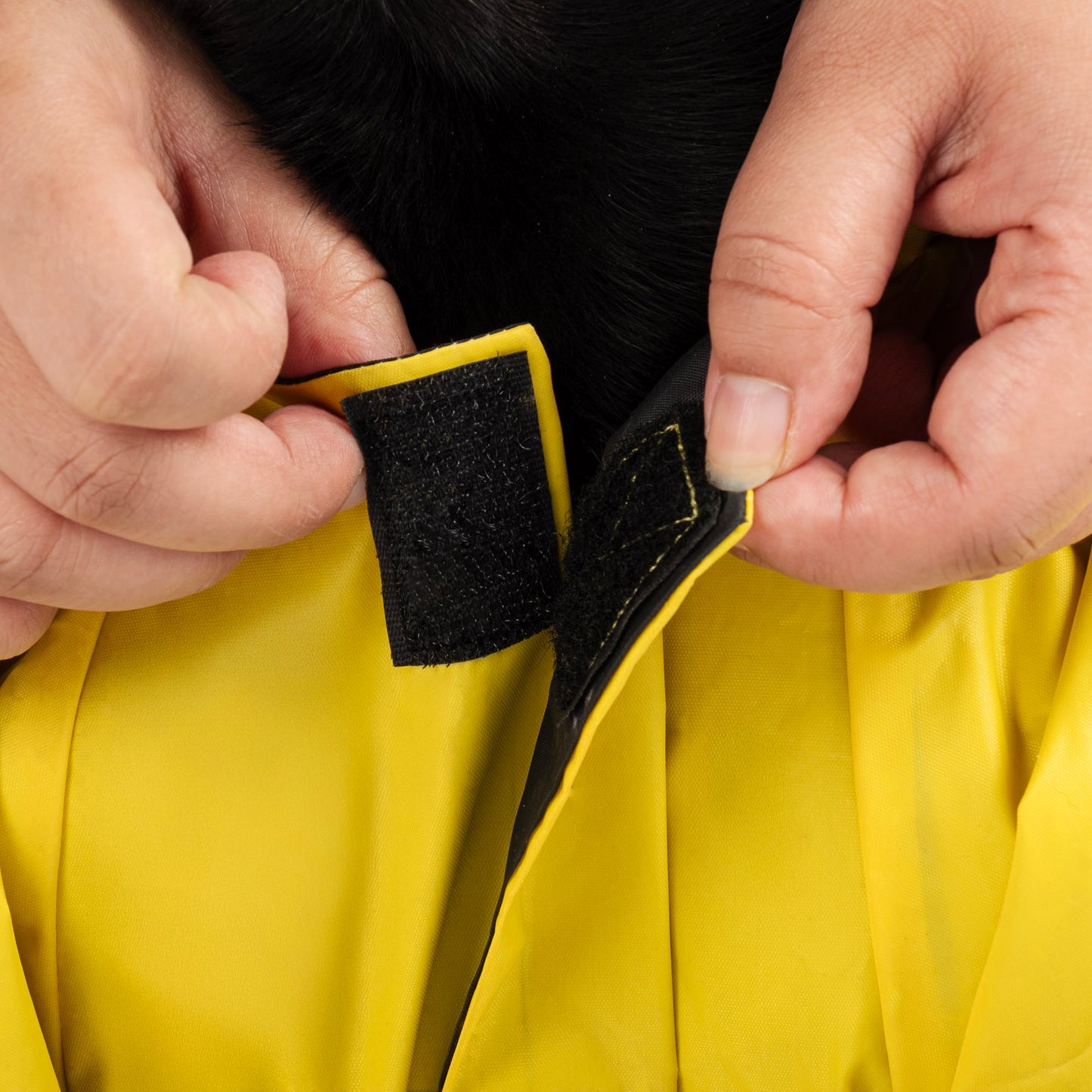 HUFT Magical Mist Raincoat With Harness Opening For Dog - Yellow