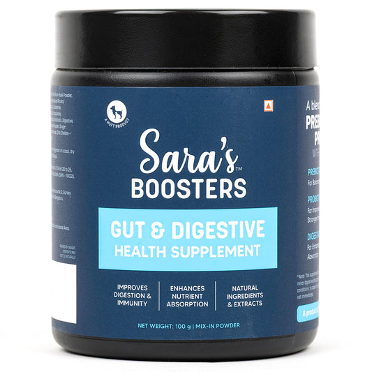Sara's Boosters Gut & Digestive Health Supplement For Dogs - 100 g