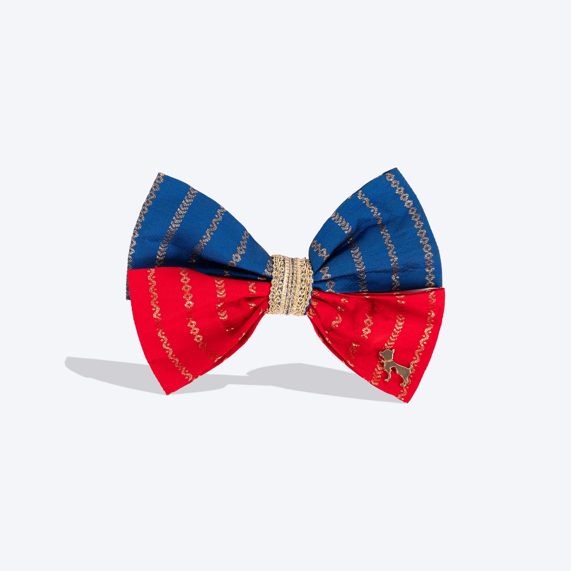 HUFT Royal Rang Bow Tie For Dog - Red & Blue - Heads Up For Tails