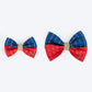 HUFT Royal Rang Bow Tie For Dog - Red & Blue