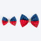 HUFT Royal Rang Bow Tie For Dog - Red & Blue - Heads Up For Tails