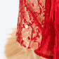 HUFT Customised Shahi Pawloom Brocade Kurta With Dupatta For Dog - Red