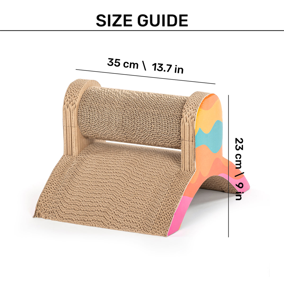 HUFT Scratch N’ Play Scratcher For Cat - Multicolor