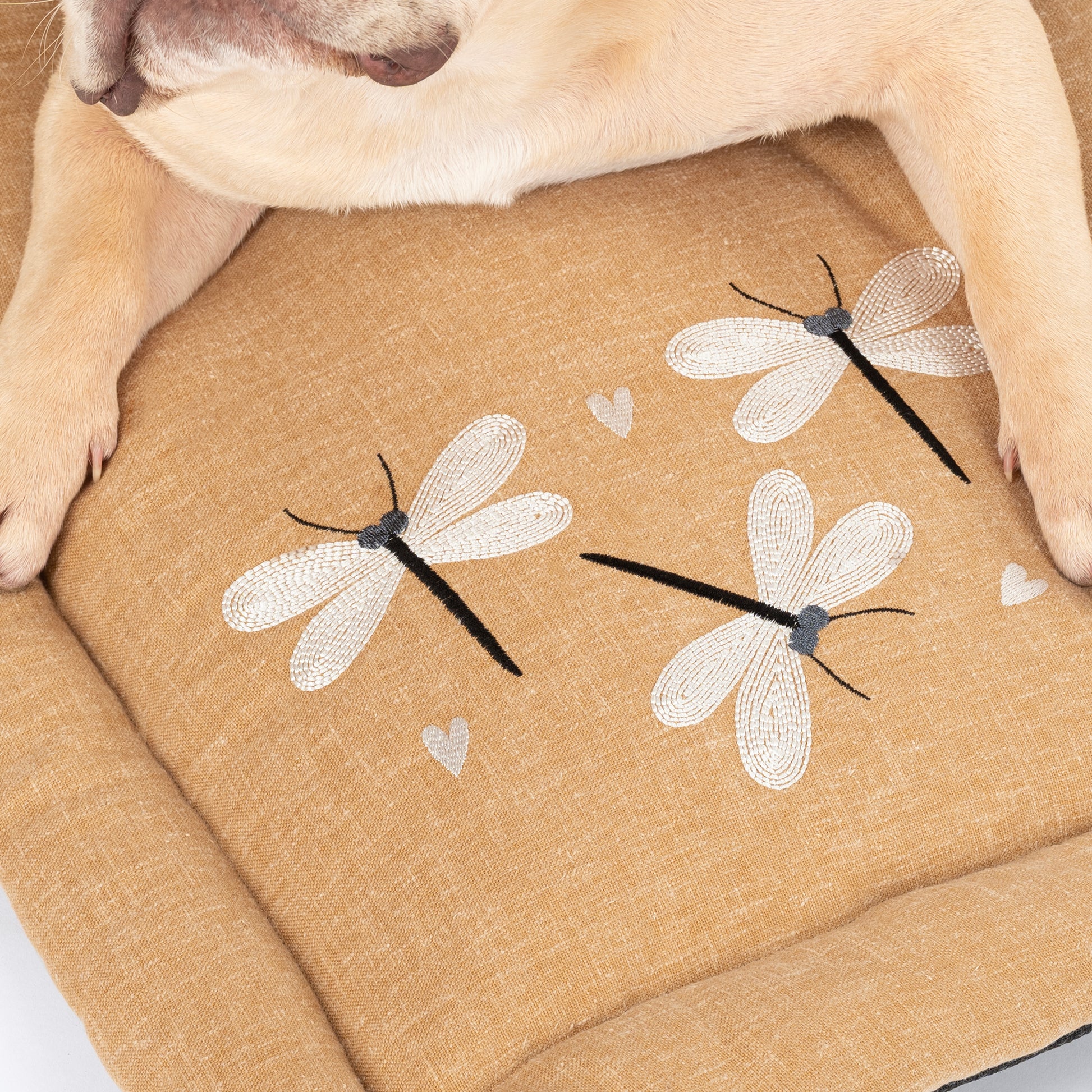 HUFT Flutter Of Love Mat For Dog - Light Brown - Heads Up For Tails