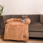 HUFT Fluffy Dreams Sofa Protector For Dogs - Brown (Made To Order) - Heads Up For Tails