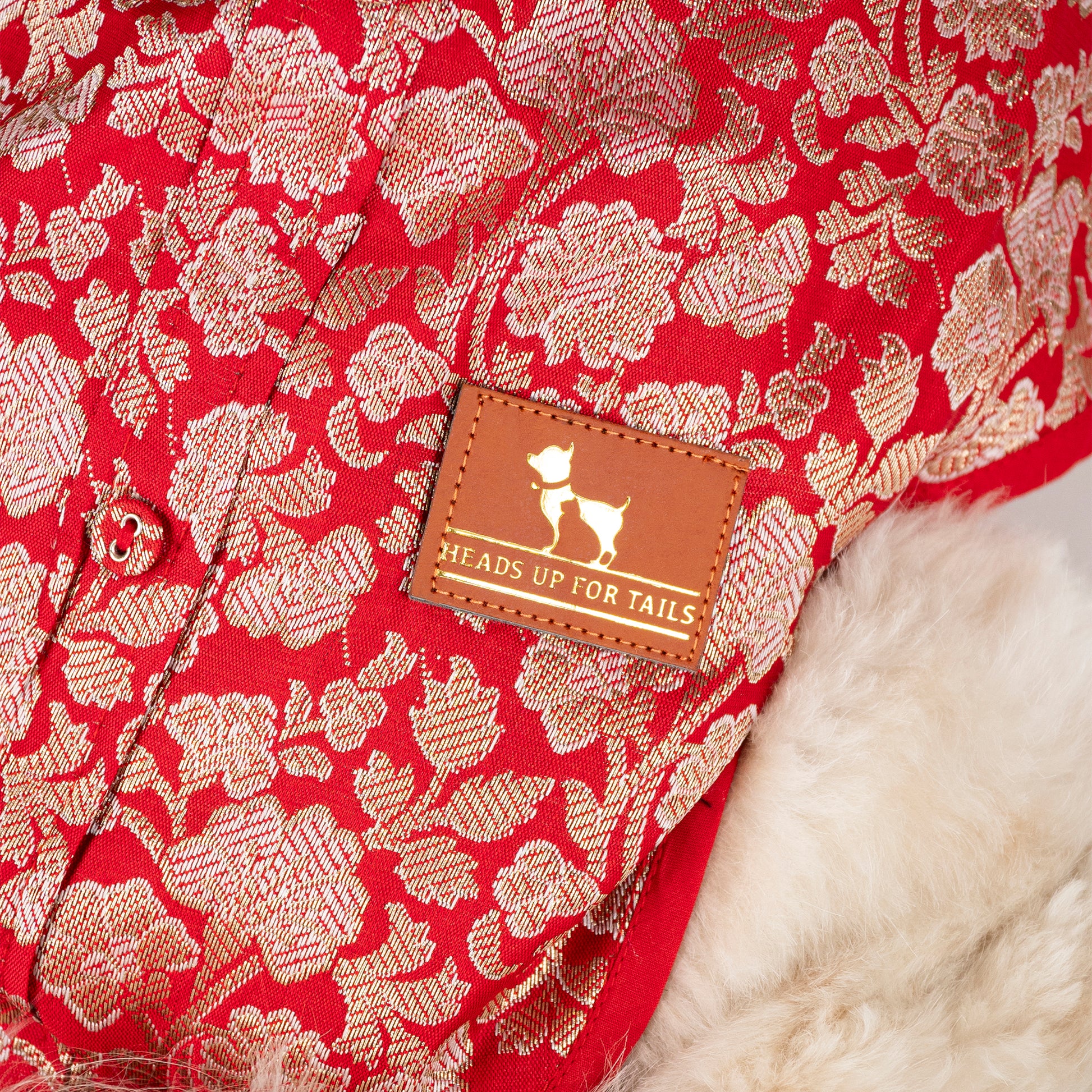 HUFT Royal Elegance Sherwani For Dog - Red - Heads Up For Tails