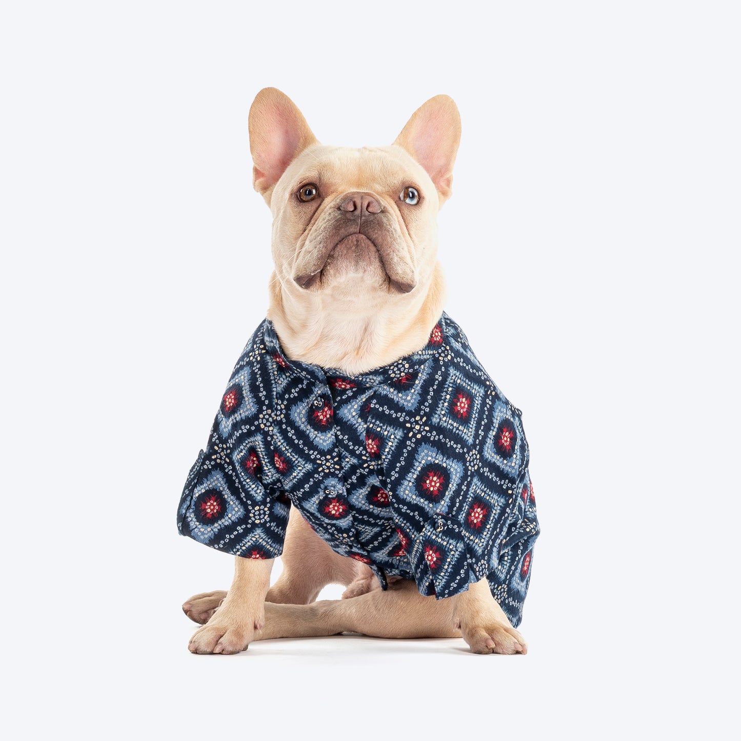 HUFT Rang Riwaz Kurta For Dog & Cat - Blue - Heads Up For Tails