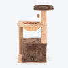 HUFT Cozy Crest Multipurpose Cat Tree - Brown & Beige