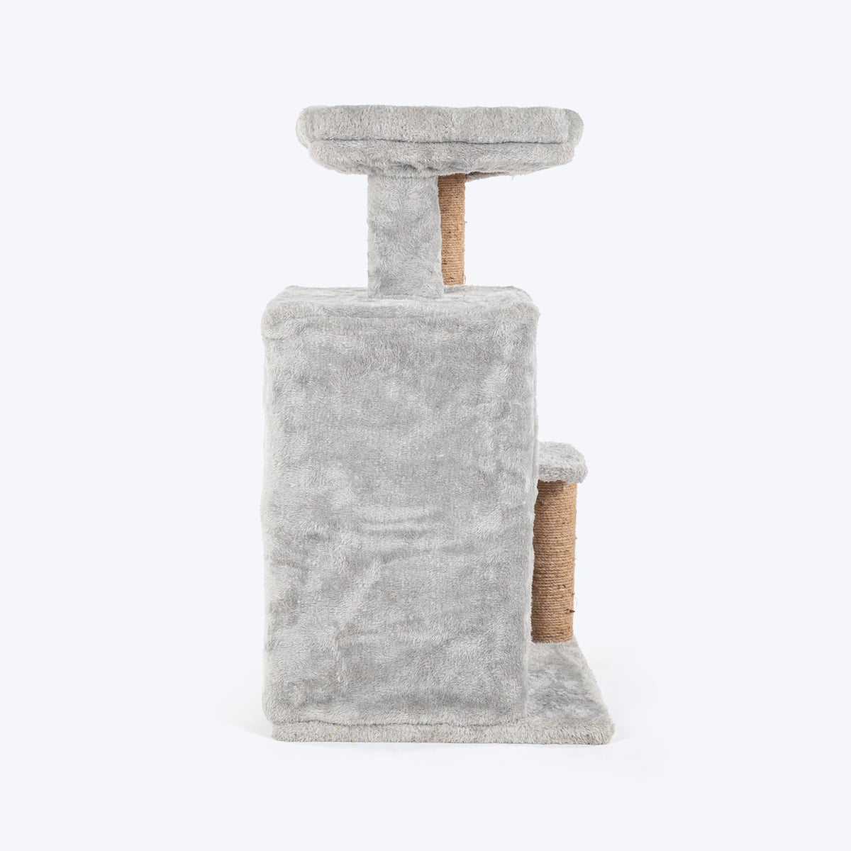 HUFT Purrfect Hideout Multipurpose Cat Tree - Grey & Beige