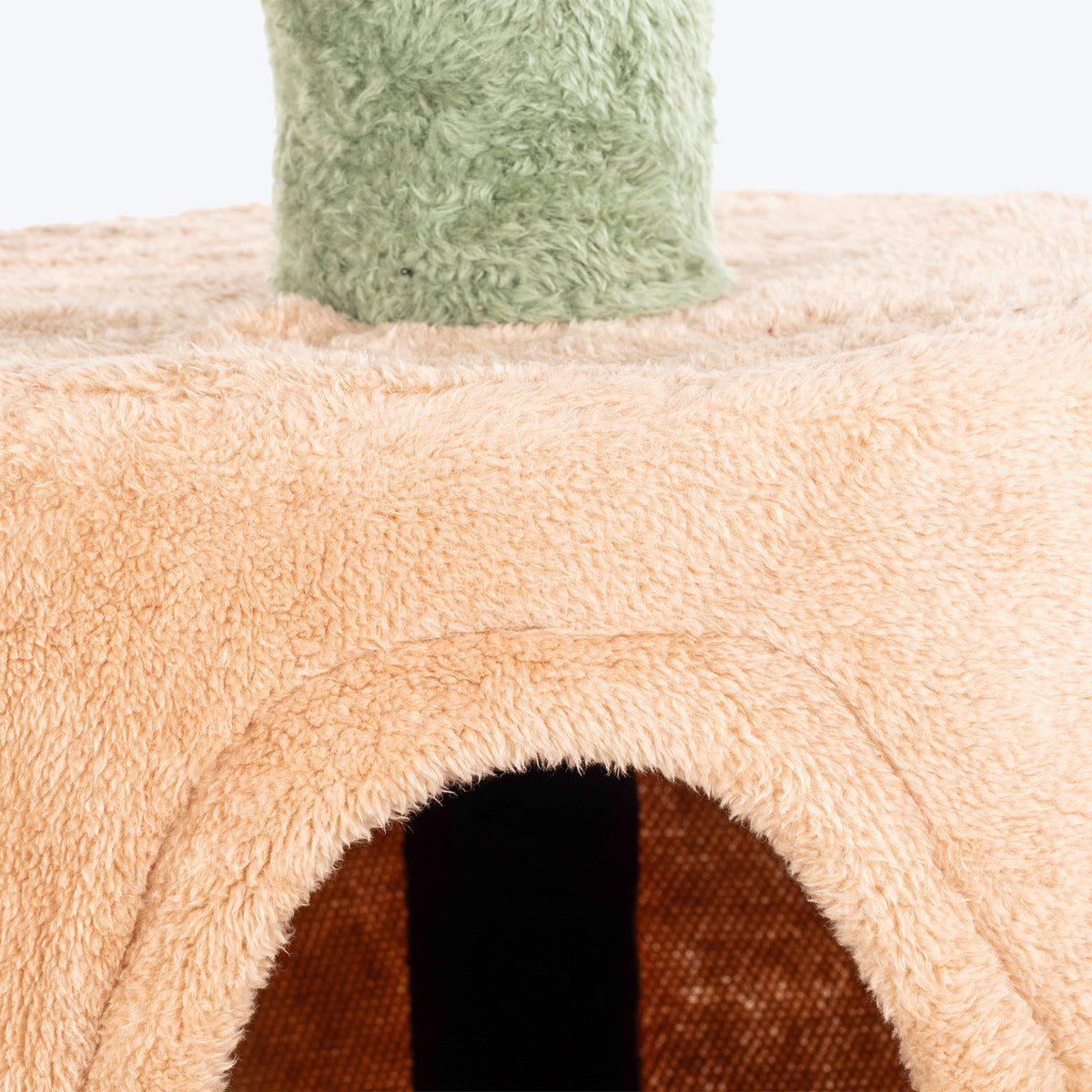 HUFT Dreamy Purrch Multipurpose Cat Tree - Green & Beige
