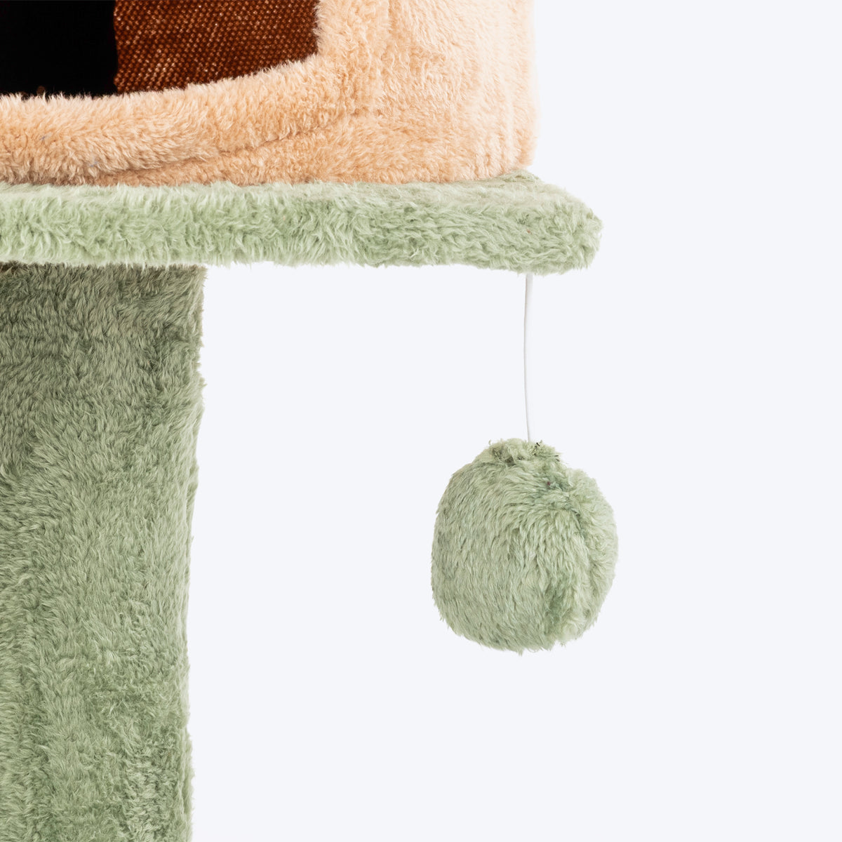 HUFT Dreamy Purrch Multipurpose Cat Tree - Green & Beige