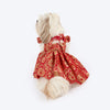 HUFT Customised Sona Sitara Brocade Lehenga Dress For Dog & Cat - Red - Heads Up For Tails