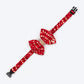 HUFT Super Sitara Bow Tie With Strap For Dog - Red