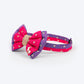 HUFT Desi Glam Bow Tie With Strap For Dog - Pink & Purple - Heads Up For Tails