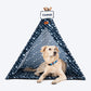 HUFT Personalised Cosy Canopy Teepee Tent For Dogs & Cats - Heads Up For Tails